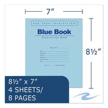 Load image into Gallery viewer, Examination Blue Book, Wide-legal Rule, 8.5 X 7, White, 4 Sheets
