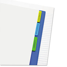 Load image into Gallery viewer, Write-on Index Tabs, 1-5-cut Tabs, Assorted Colors, 2&quot; Wide, 30-pack

