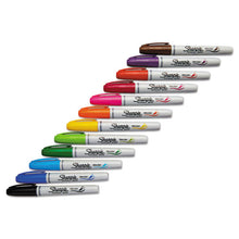 Load image into Gallery viewer, Brush Tip Permanent Marker, Medium Brush Tip, Assorted Colors, 12-set
