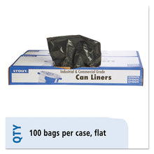 Load image into Gallery viewer, Total Recycled Content Plastic Trash Bags, 60 Gal, 1.5 Mil, 38&quot; X 60&quot;, Brown-black, 100-carton
