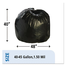 Load image into Gallery viewer, Total Recycled Content Plastic Trash Bags, 45 Gal, 1.5 Mil, 40&quot; X 48&quot;, Brown-black, 100-carton
