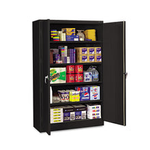 Load image into Gallery viewer, Assembled Jumbo Steel Storage Cabinet, 48w X 18d X 78h, Black
