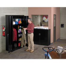 Load image into Gallery viewer, Assembled Jumbo Steel Storage Cabinet, 48w X 24d X 78h, Black
