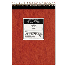 Load image into Gallery viewer, Gold Fibre Retro Wirebound Writing Pads, 1 Subject, Wide-legal Rule, Red Cover, 8.5 X 11.75, 70 Sheets
