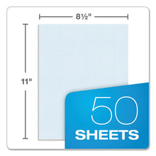Load image into Gallery viewer, Quadrille Pads, 10 Sq-in Quadrille Rule, 8.5 X 11, White, 50 Sheets
