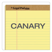 Load image into Gallery viewer, &quot;the Legal Pad&quot; + Perforated Pads, Wide-legal Rule, 8.5 X 14, Canary, 50 Sheets, Dozen
