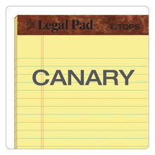 Load image into Gallery viewer, &quot;the Legal Pad&quot; Perforated Pads, Narrow Rule, 5 X 8, Canary, 50 Sheets, Dozen

