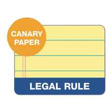 Load image into Gallery viewer, &quot;the Legal Pad&quot; Glue Top Pads, Wide-legal Rule, 8.5 X 11, Canary, 50 Sheets, 12-pack
