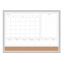 Load image into Gallery viewer, 4n1 Magnetic Dry Erase Combo Board, 24 X 18, White-natural
