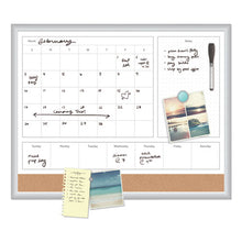 Load image into Gallery viewer, 4n1 Magnetic Dry Erase Combo Board, 24 X 18, White-natural
