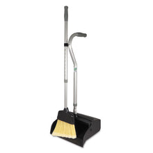 Load image into Gallery viewer, Telescopic Ergo Dust Pan With Broom, 12&quot; Wide, 45&quot; High, Metal, Gray-silver
