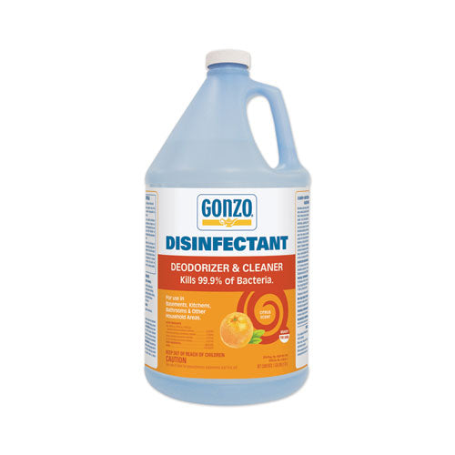 Disinfectant Deodorizer And Cleaner, Citrus Scent, 1 Gal Bottle, 4-carton